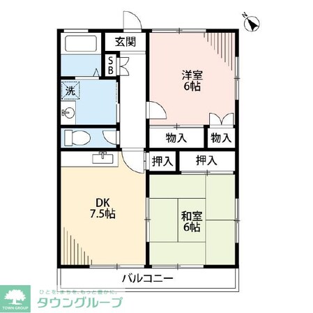 スカイビレッジの物件間取画像
